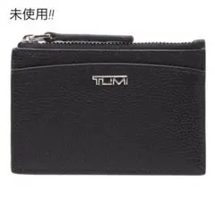 S2314 未使用 トゥミ レザー ロゴ コインケース カードケース