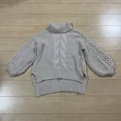 Chico ケーブルニット タートルネックセーター