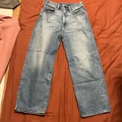 archives ウォッシュデニム ライトブルーワイドレッグデニムパンツ