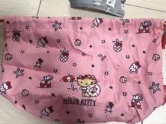 ハローキティ Summer days ポーチコレクション 巾着　日焼けキティ