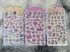 【新品未使用】★正規品★ コットンパフィシール　スヌーピー・キティ・サンリオ