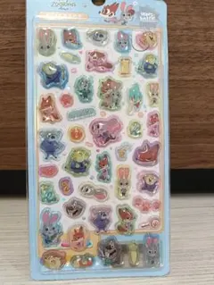 ディズニー ズートピア2ボンボンドロップシール3D立体☆海外正規品