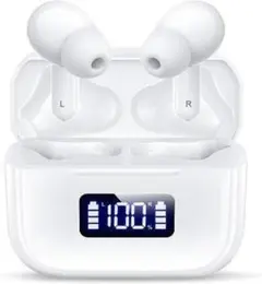 ワイヤレスイヤホン　白　ホワイト　Bluetooth