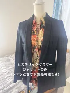 ヒステリックグラマー　チェック　テーラードジャケット 花柄裏地のサムネイル