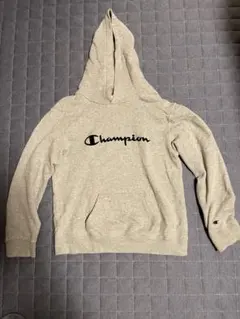 Champion グレー フード付きパーカー　160cm