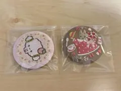 サンリオ 刺繍缶バッジ　こぎみゅん　マロンクリーム　2個セット