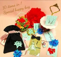 残り3点!アクセサリー/ポーチ10点入コフレセット♪ハッピーバッグD