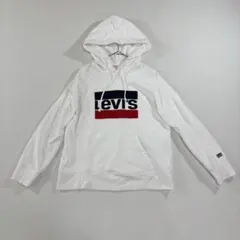 Levi's ホワイト フード パーカー ロゴ Sのサムネイル