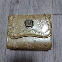 ANNA SUI アナスイ ゴールドラメ 財布のサムネイル