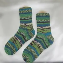 手編み靴下のサムネイル