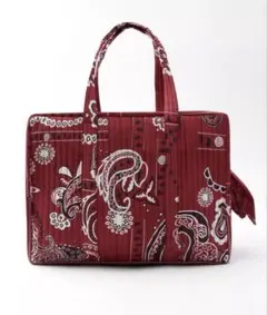 ZARA ペイズリー柄キルティングBAG