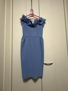 リリーブラウン　結婚式　2次会　ドレス　水色　パーティードレス　青