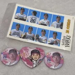 若鷹ガチャピンクフルデー2024アクリルキーホルダー 大津亮介選手