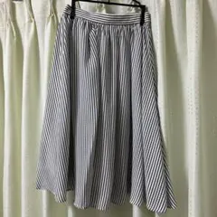 ROPÉ PICNIC ストライプ フレアスカート 36