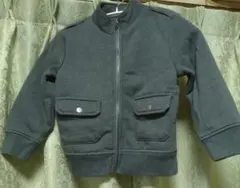 グレー ジッパー付き ジャケット