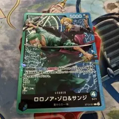 ロロノア・ゾロ&サンジ ST12-001 リーダー 青緑ゾロサンジ - メルカリ