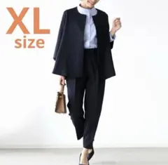 【再入荷】 パンツスーツ　ジャケット　ネイビー　フォーマル　セレモニースーツ