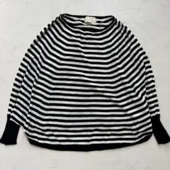 UNTITLED ニット ボーダー ドルマン M（D833）