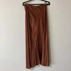 AMERI サテン系スカート　オレンジのサムネイル