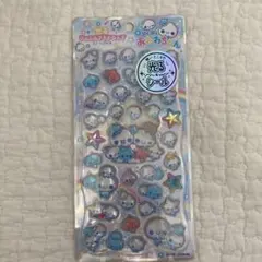 光るジュエルプチドロップぷくぷくあわわちゃん ふぁあみぃ　おはじきシール セット