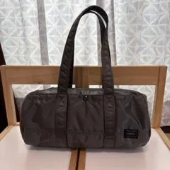 【美品】ポーター／タンカー　ミニボストンバッグ　ダッフル　シルバーグレー