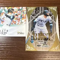 阪神タイガース BBM2025 infinity 佐藤輝明 2枚組 インサート