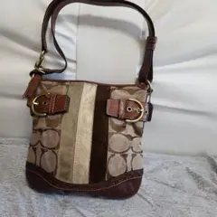 FOSSIL vintage レザー ターンロック キーチャーム ミニ バッグ - メルカリ