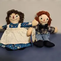 Raggedy Ann & Andy 人形 2体セットのサムネイル