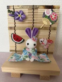 初夏のウサちゃん飾り
