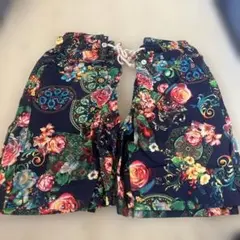 L.XL 花柄 ハーフパンツ