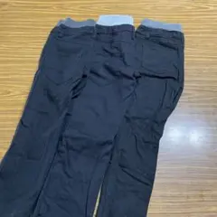 黒の長ズボン 3本セット120130140サイズ