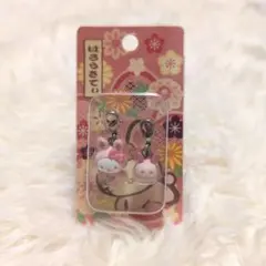 ハローキティ　HelloKitty　和柄　ちりめん　チャーム　キーホルダー