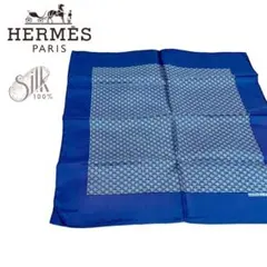 希少★Hermès エルメス 最高級 ミニスカーフ 総柄 シルク100%