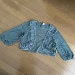 axes femme アクシーズファム　レース　カーディガン　ジレ　グリーン　緑