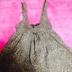 jouetie♡ジュエティ♡ヒョウ柄レースアップワンピ