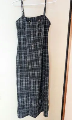 SHEIN チェック柄キャワンピ