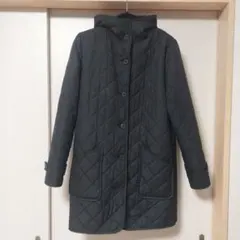 キルティングコート黒 フード Lサイズ LAUTREAMONT ロートレアモン