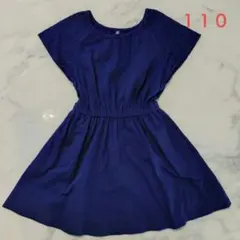 ユニクロ チュニック ワンピース ネイビー