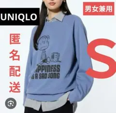 UNIQLO PEANUTS SNOOPY スウェットシャツ Sサイズ ブルー