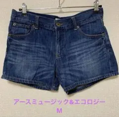 アースミュージック&エコロジー　デニム　ショートパンツ　Mのサムネイル