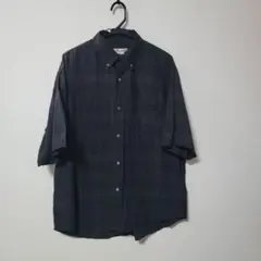 FREAK'S STORE 半袖シャツ チェック柄 黒色のサムネイル