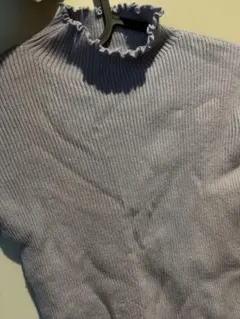 メロウフリルプチハイネックリブトップス[rut247]