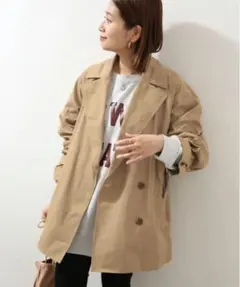 新品未使用品！！JOURNAL STANDARD ベージュトレンチコート JOURNAL STANDARD LUXE 「JOURNAL LUXE」 トレンチコート SMALL