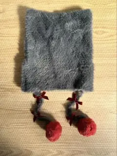 ディズニー 猫耳ニット帽　グレー　おしゃれキャット　ベルリオーズ