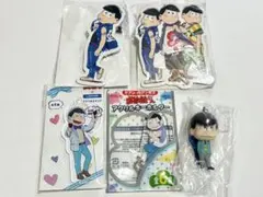 おそ松さん カラ松 兄松 アクリルキーホルダー ペーパーダイカットバッジ