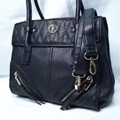 D.KELLY ディーケリー 2way ショルダーバッグ トートバッグ ブラック