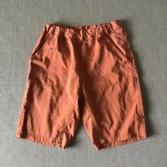 美品★無印 乾きやすいハーフパンツ 140 くすみオレンジ