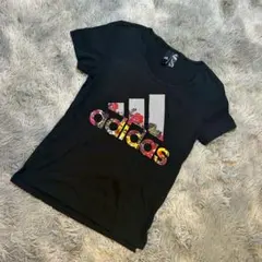 アディダス OT XL Tシャツ デカロゴ ボタニカル 花柄 黒 ジム 筋トレのサムネイル
