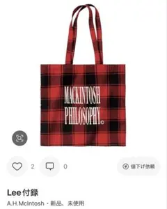 LEE付録MACKINTOSH PHILOSOPHY トートバッグ