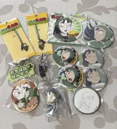 忍たま乱太郎　缶バッジ　キーホルダー　立花仙蔵　ミニアクスタ